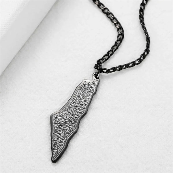 Support Palestine Pendant Necklace
