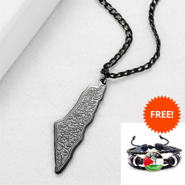 Support Palestine Pendant Necklace + FREE GIFT