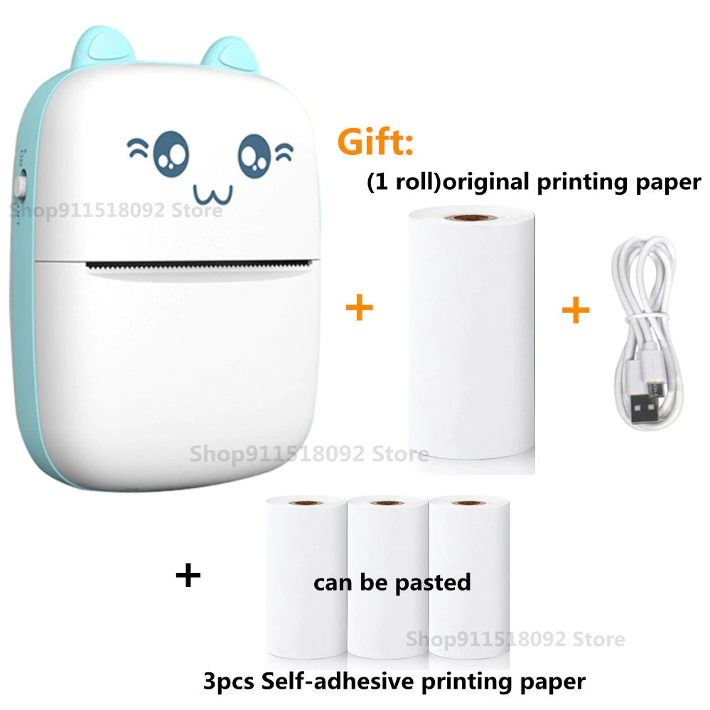 1Roll Mini Thermal Paper Self-Adhesive Transparent Sticker 57mm Width or  Portable Photo Printer